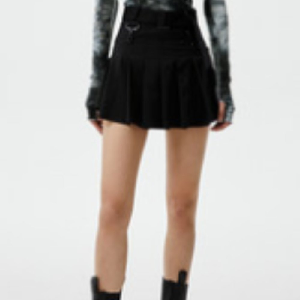 Women's skirt with thin pleats and black skirt - Picture 3 of 3